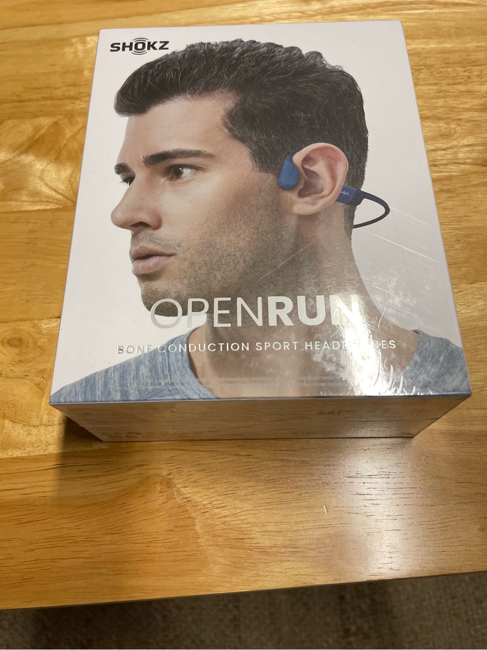 Shokz OpenRun Bone Conduction Sport Headphones — Blue